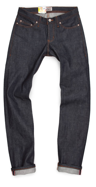 Naked and Famous selvedge raw denim Weird Guy slim fit jeans