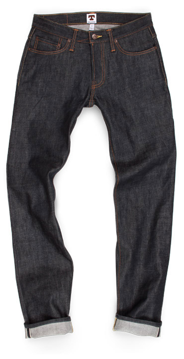 Tellason Ladbroke Grove Slim raw denim slim fit American made jeans