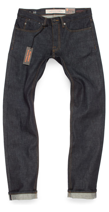 Grand St. men’s slim selvedge raw denim American made jeans