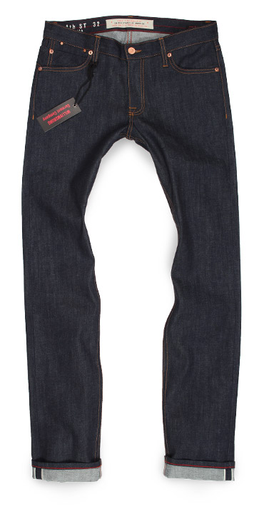 South 4th St raw denim stretch selvedge skinny jeans