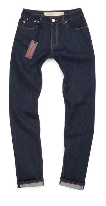 Women’s Williamsburg Driggs Ave dark blue slim selvedge jeans