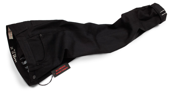 mens black selvedge denim