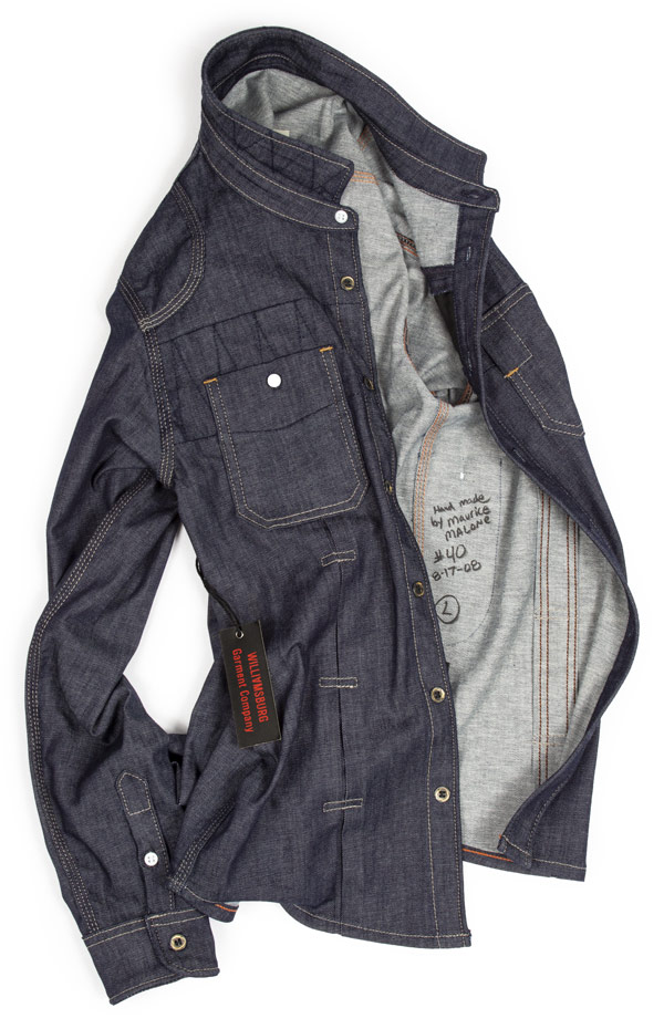 Purchase Williamsburg raw denim shirt online